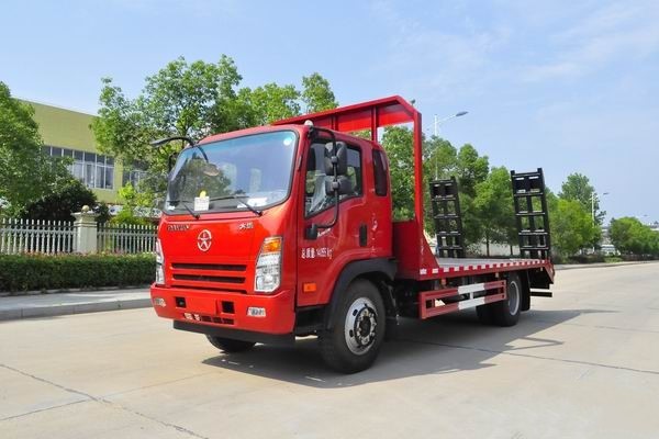 這款國六挖機(jī)平板運(yùn)輸車很火，關(guān)注沒？